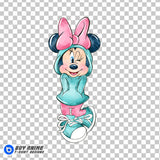 Minnie Mouse Watercolor Clipart PNG Hand Drawn Illustration #9
