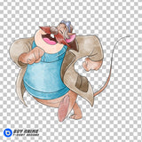 Monterey Jack Chip N Dale Watercolor Clipart PNG Hand Drawn Illustration