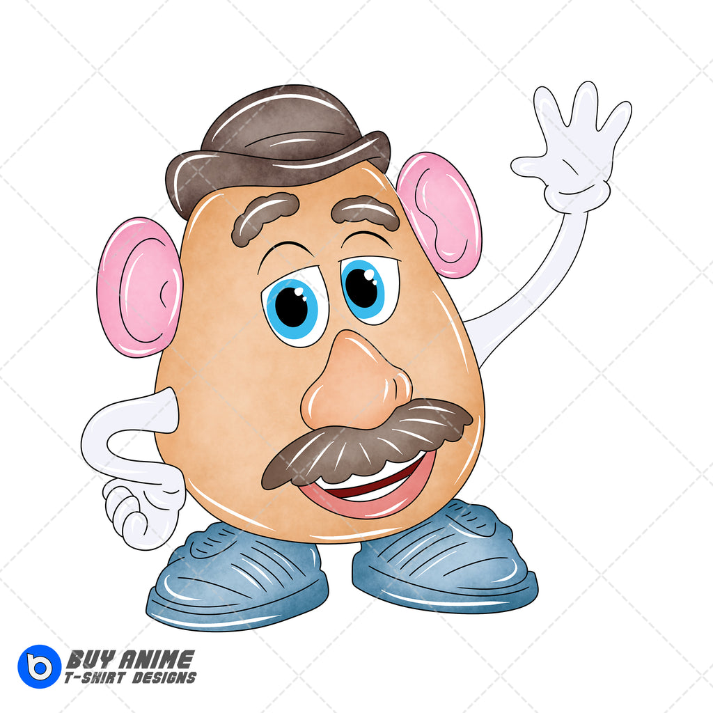 Mr Potato Head Toy Story Watercolor Clipart PNG Hand Drawn Illustration #2