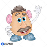 Mr Potato Head Toy Story Watercolor Clipart PNG Hand Drawn Illustration #2