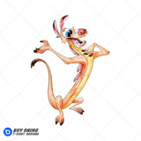 Mushu Mulan Watercolor Clipart PNG Hand Drawn Illustration