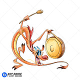 Mushu Mulan Watercolor Clipart PNG Hand Drawn Illustration #4