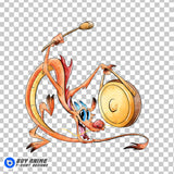 Mushu Mulan Watercolor Clipart PNG Hand Drawn Illustration #4