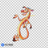 Mushu Mulan Watercolor Clipart PNG Hand Drawn Illustration #5