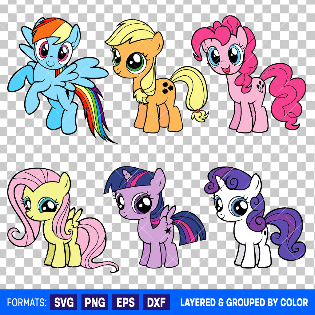 My Little Pony Bundle SVG Cut Files for Cricut and Silhouette