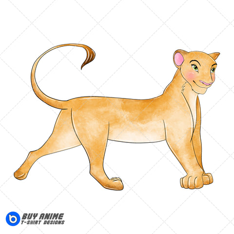 Nala The Lion King Watercolor Clipart PNG Hand Drawn Illustration