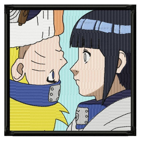 Naruto x Hinata Anime Embroidery Design Template