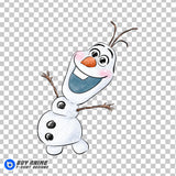 Olaf Frozen Watercolor Clipart PNG Hand Drawn Illustration