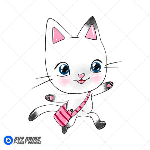 Pandy Paws Gabby's Dollhouse Watercolor Clipart PNG Hand Drawn Illustration