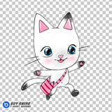 Pandy Paws Gabby's Dollhouse Watercolor Clipart PNG Hand Drawn Illustration