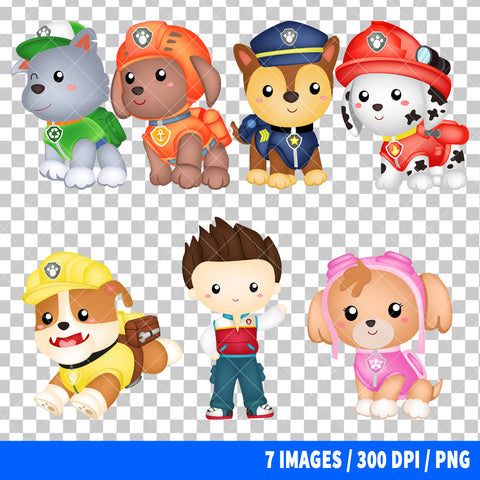 Paw Patrol Clipart PNG Bundle