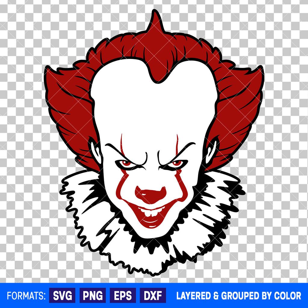 Pennywise It Horror Halloween SVG Cut File for Cricut and Silhouette #2