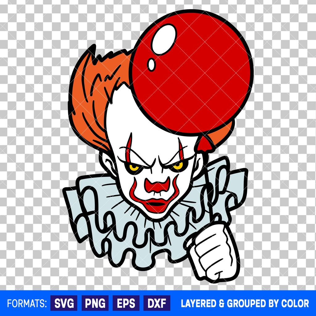 Pennywise It Horror Halloween SVG Cut File for Cricut and Silhouette #3