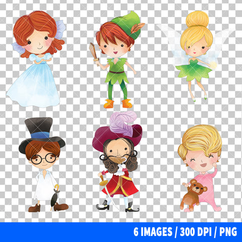 Peter Pan Clipart PNG Bundle #3
