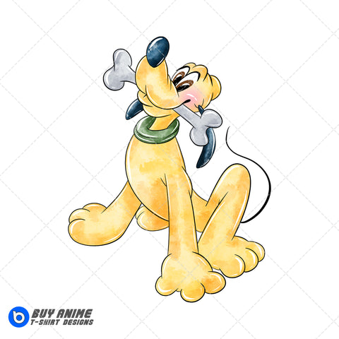Pluto Watercolor Clipart PNG Hand Drawn Illustration