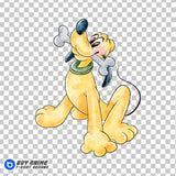Pluto Watercolor Clipart PNG Hand Drawn Illustration
