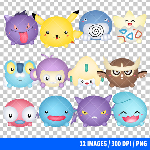 Pokemon Clipart PNG Bundle #2
