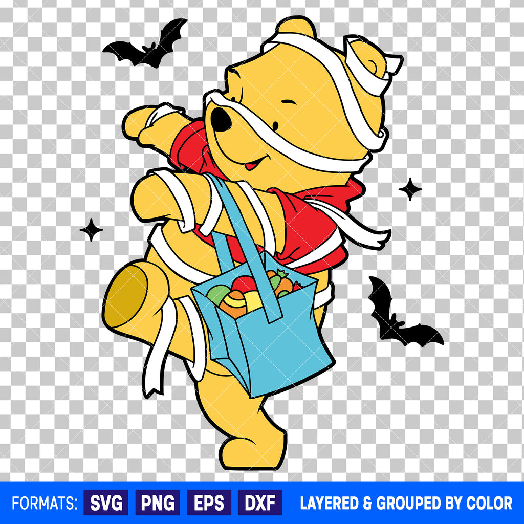 Pooh Halloween SVG Cut File for Cricut and Silhouette #2