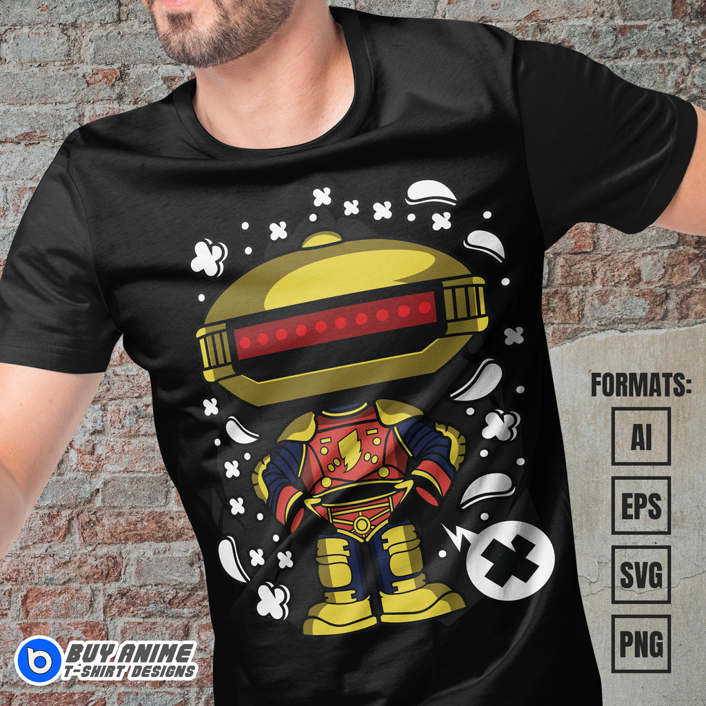 Premium Alpha 5 Power Rangers Funko Vector T-shirt Design Template