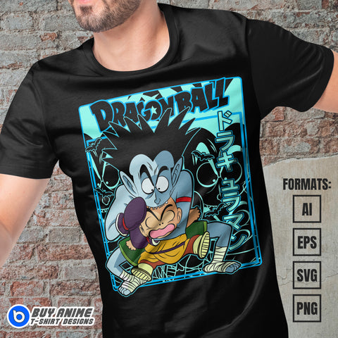 Premium Dragon Ball Anime Vector T-shirt Design Template #42
