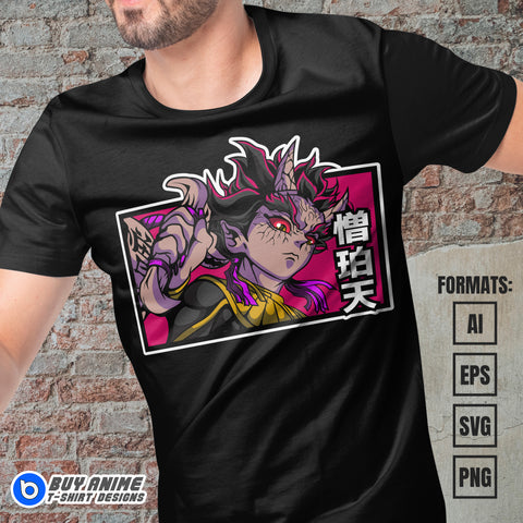 Premium Zohakuten Demon Slayer Anime Vector T-shirt Design Template #4