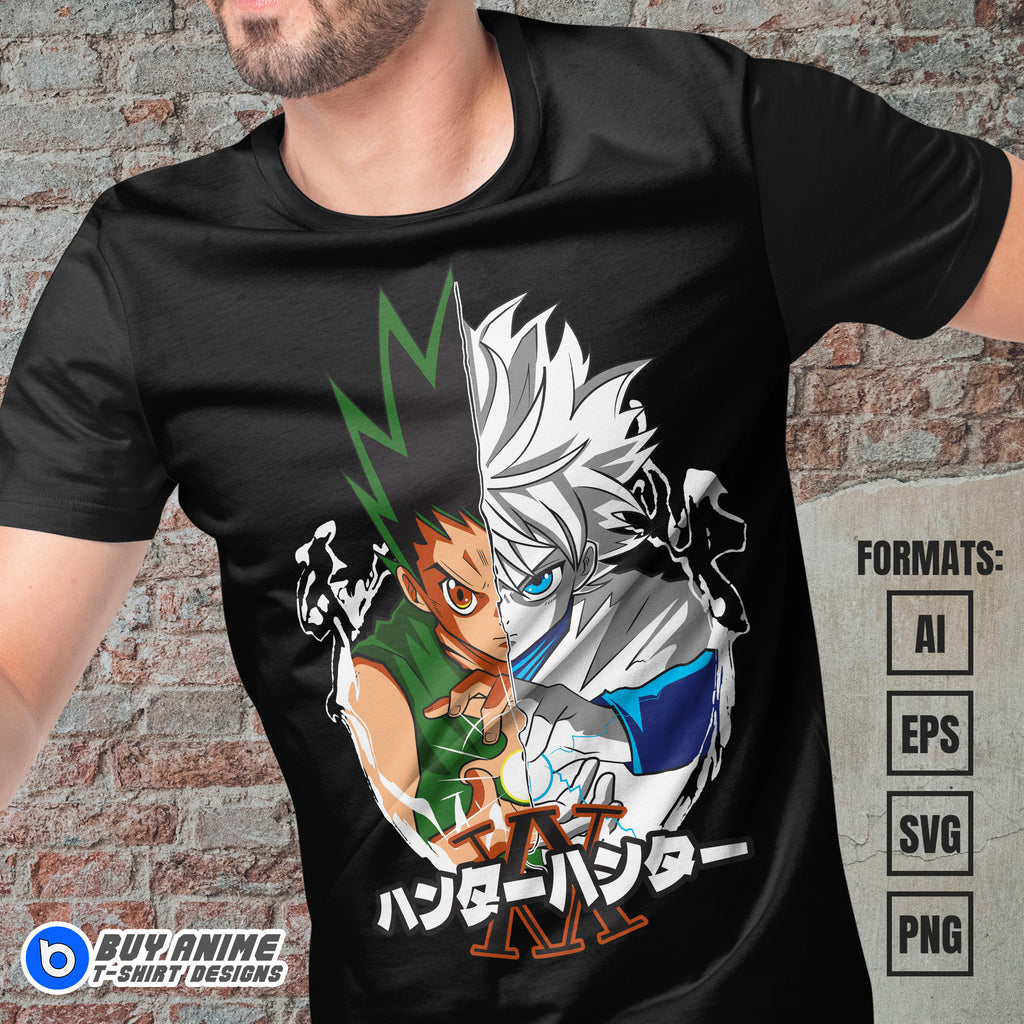 Premium Hunter x Hunter Anime Vector T-shirt Design Template #8