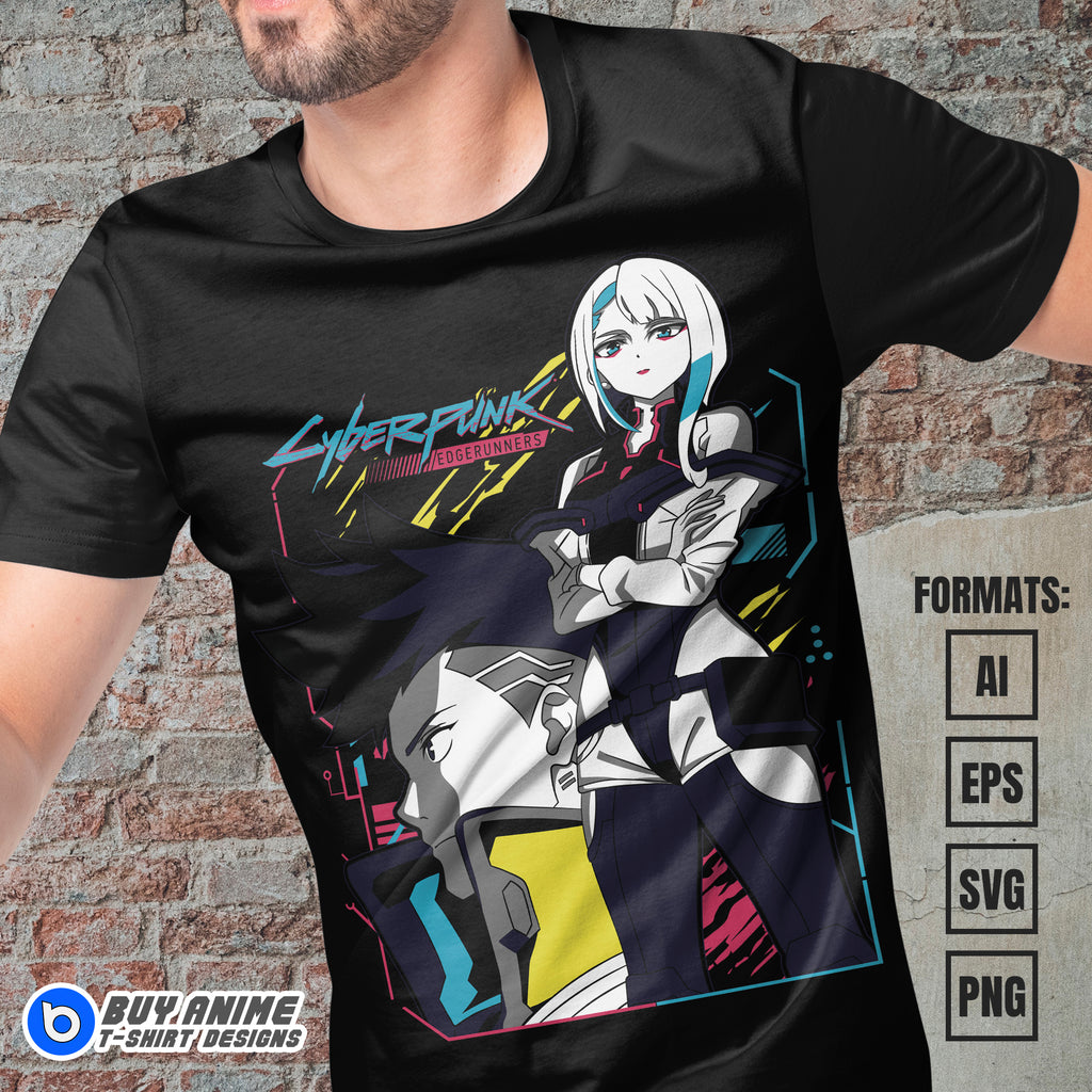 Premium Cyberpunk Vector T-shirt Design Template #4