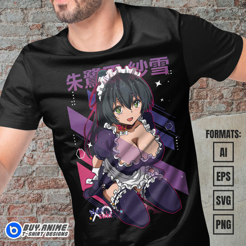 Premium Sayuki Tokihara HenSuki Anime Vector T-shirt Design Template
