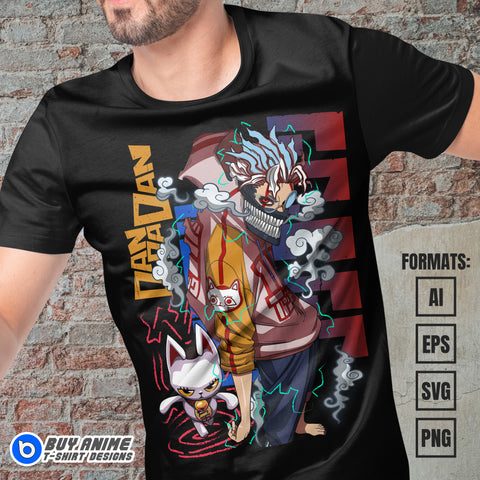 Premium Dandadan Anime Vector T-shirt Design Template #8