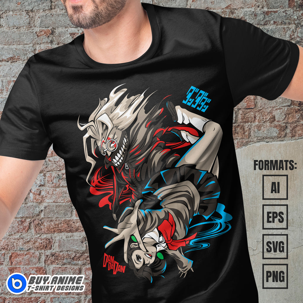Premium Dandadan Anime Vector T-shirt Design Template #10