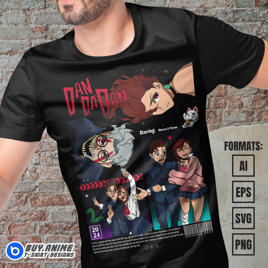 Premium Dandadan Anime Vector T-shirt Design Template #11