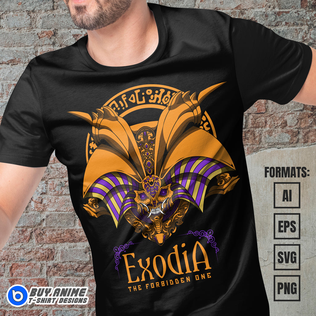 Premium Exodia Yu Gi Oh Anime Vector T-shirt Design Template #2