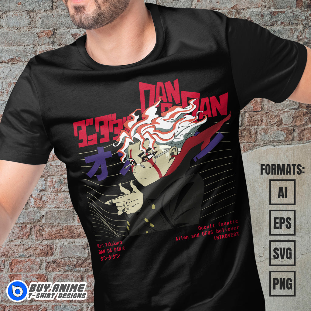 Premium Dandadan Anime Vector T-shirt Design Template #13
