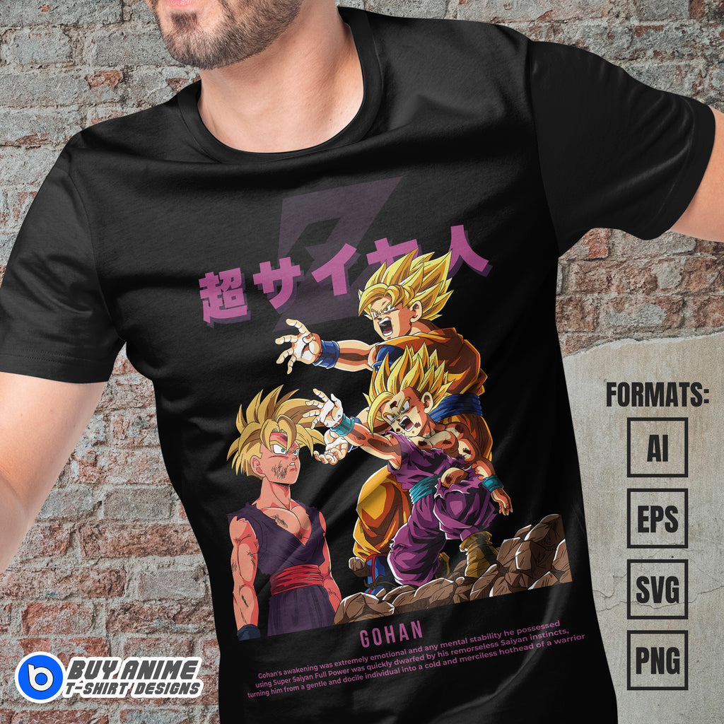Premium Dragon Ball Anime Vector T-shirt Design Template #32