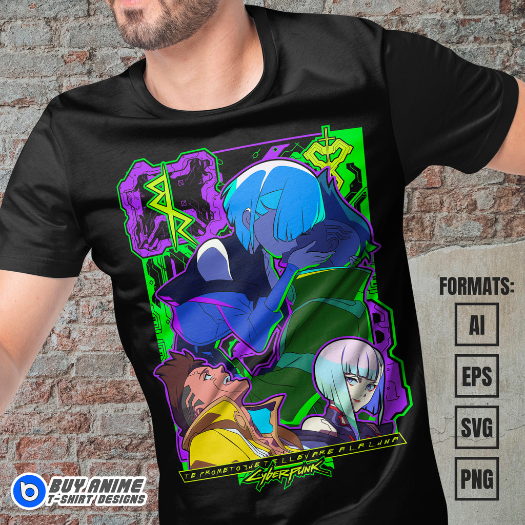 Premium Cyberpunk Vector T-shirt Design Template #5