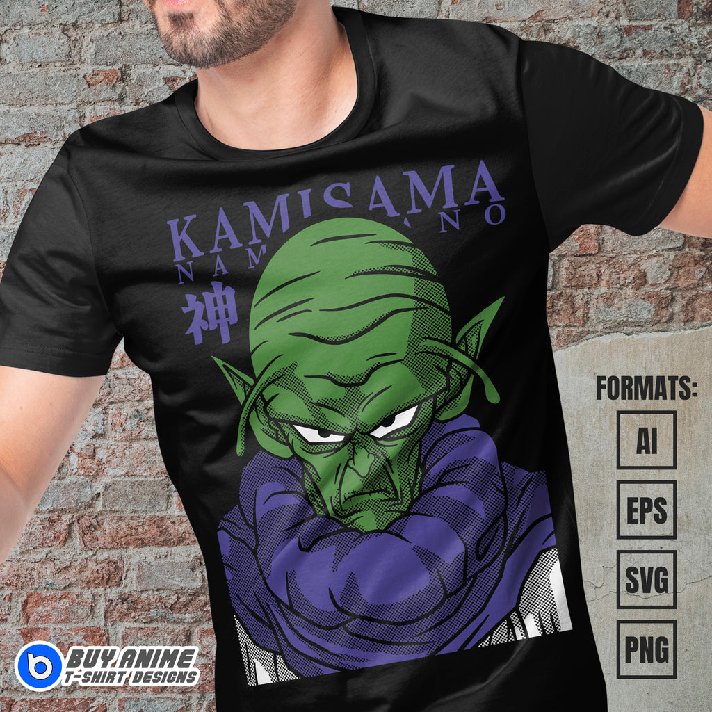 Premium Kamisama Dragon Ball Anime Vector T-shirt Design Template