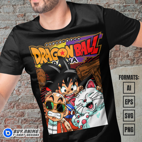 Premium Dragon Ball Daima Anime Vector T-shirt Design Template #7