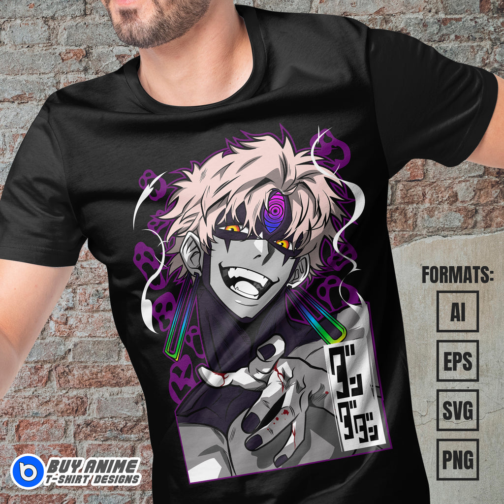 Premium Jin Enjoji Dandadan Anime Vector T-shirt Design Template #2