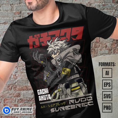 Gachiakuta Anime Vector T-shirt Design Template