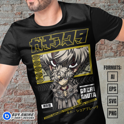 Premium Gachiakuta Anime Vector T-shirt Design Template #2