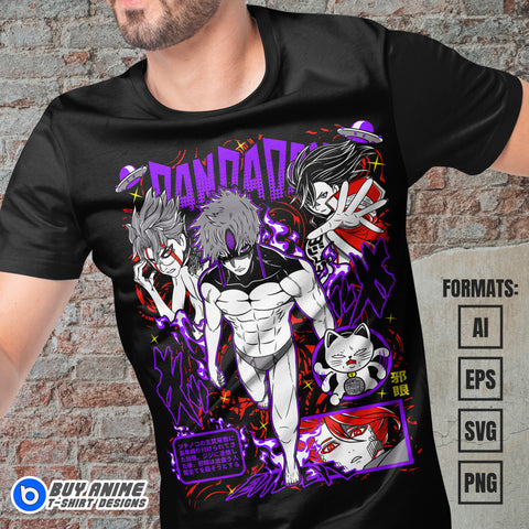 Premium Dandadan Anime Vector T-shirt Design Template #16