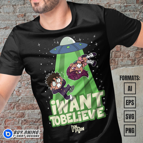 Premium Dandadan Anime Vector T-shirt Design Template #18