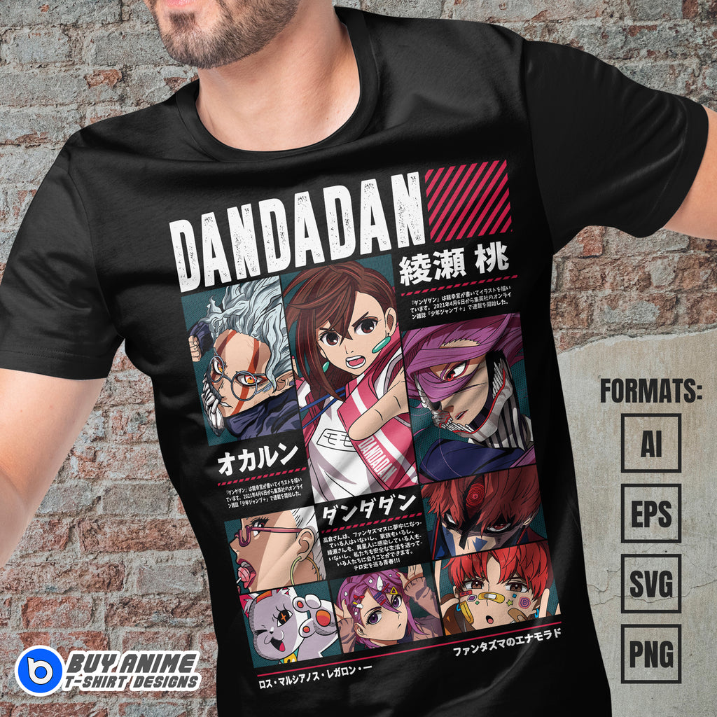 Premium Dandadan Anime Vector T-shirt Design Template #15