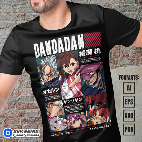 Premium Dandadan Anime Vector T-shirt Design Template #15