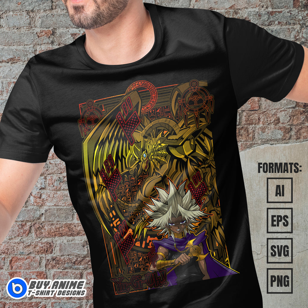 Premium Yami Marik Yu Gi Oh Anime Vector T-shirt Design Template