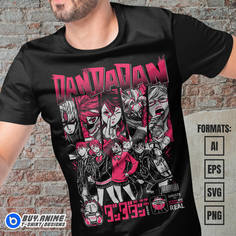 Premium Dandadan Anime Vector T-shirt Design Template #20