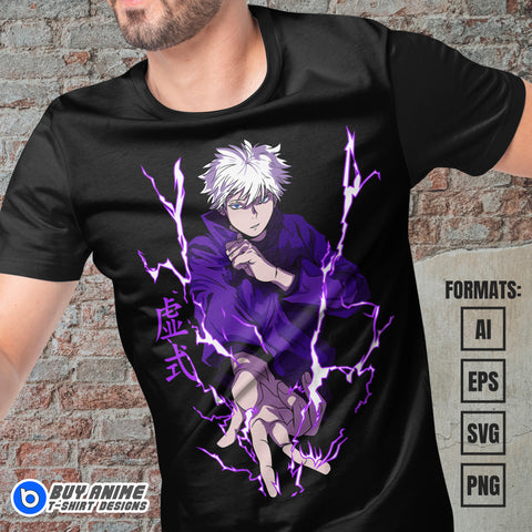 Premium Jujutsu Kaisen Anime Vector T-shirt Design Template #11