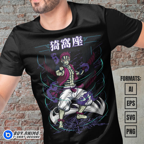 Premium Demon Slayer Anime Vector T-shirt Design Template #13