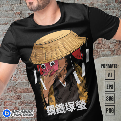 Premium Demon Slayer Anime Vector T-shirt Design Template #9