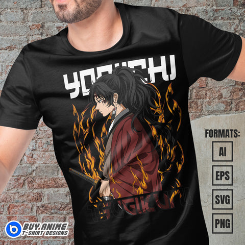 Premium Demon Slayer Anime Vector T-shirt Design Template #22